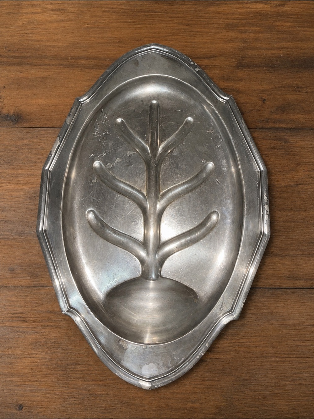 Vintage Sheridan Silverplate Roast Serving Platter w/ Raised Meat
